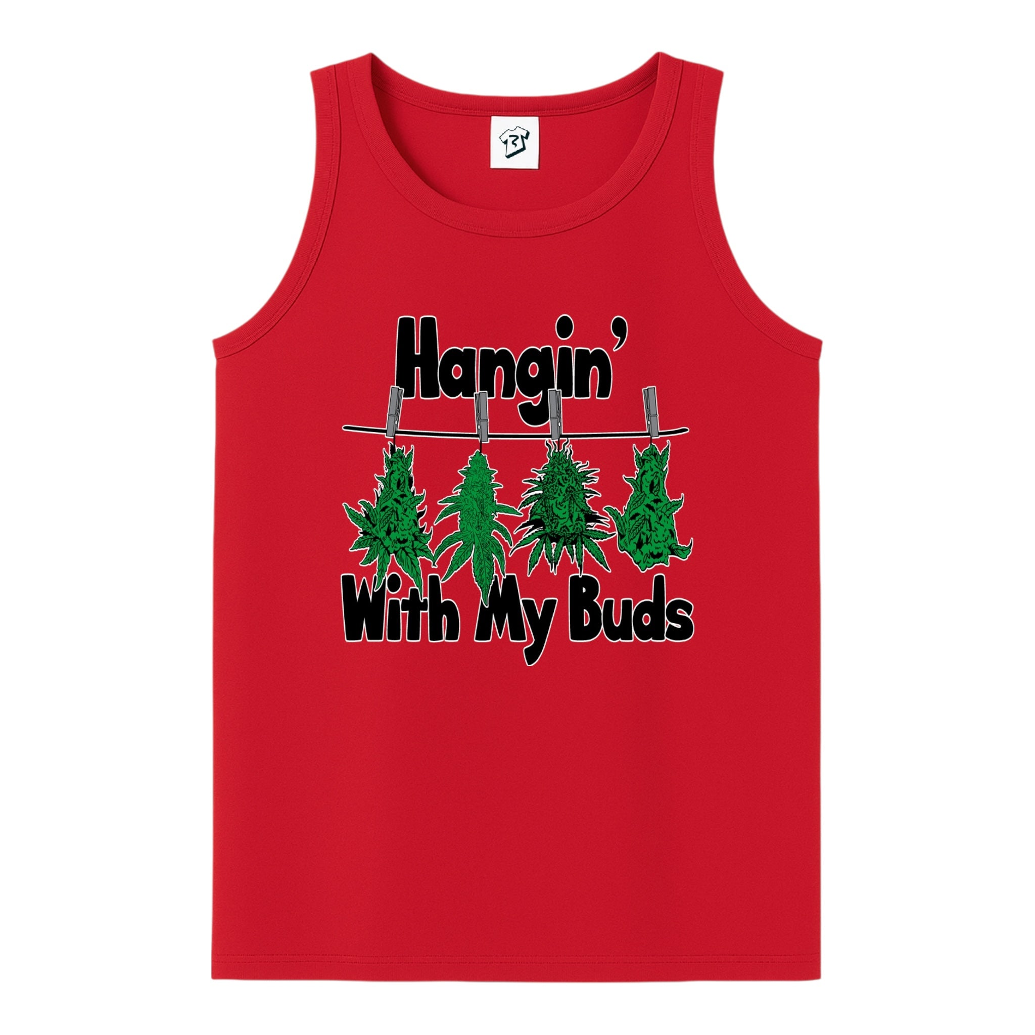 Tees Club tank top Hangin' With My Buds - Tank Top Navy Size L detail