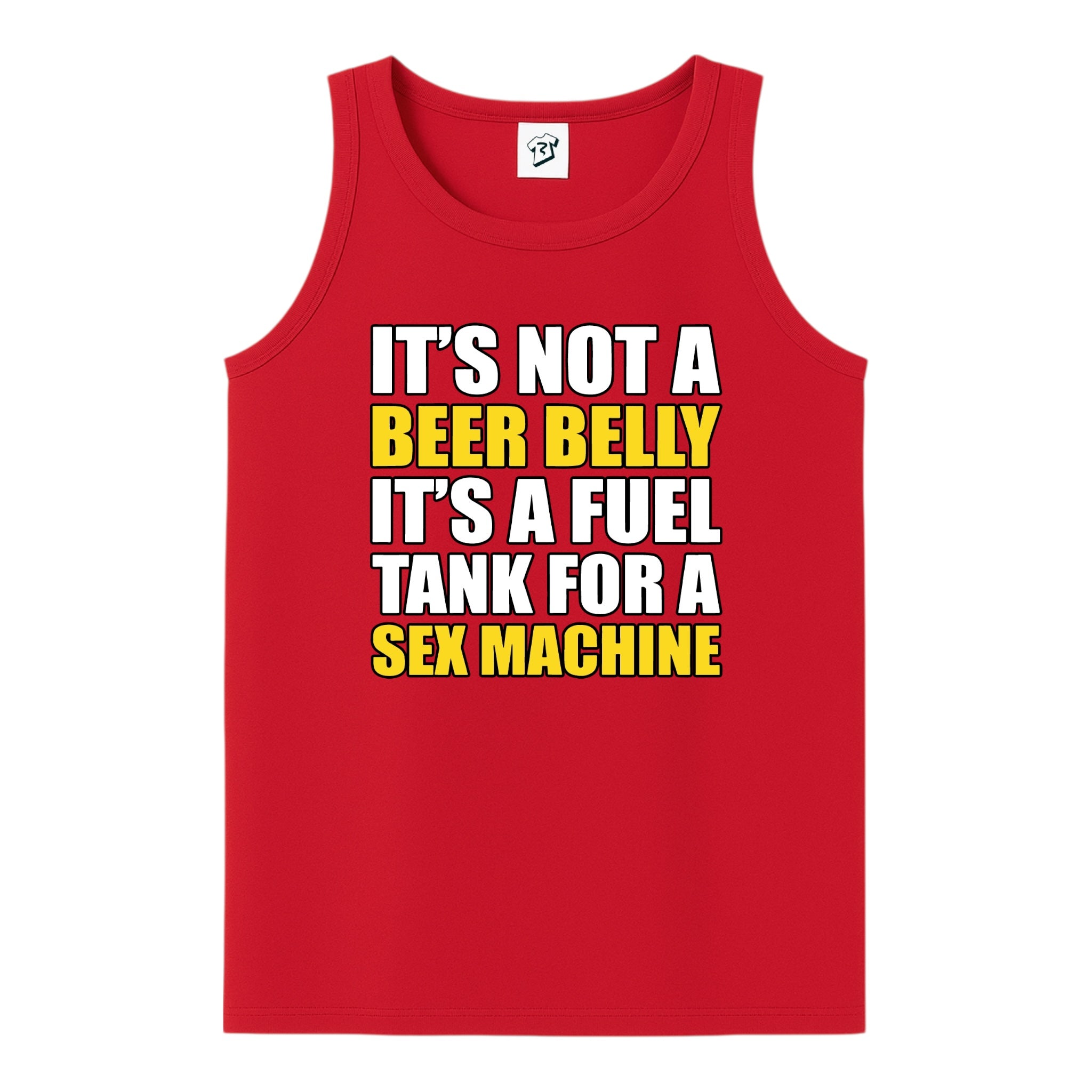 Tees Club tank top It's Not a Beer Belly - Tank Top Navy Size L detail