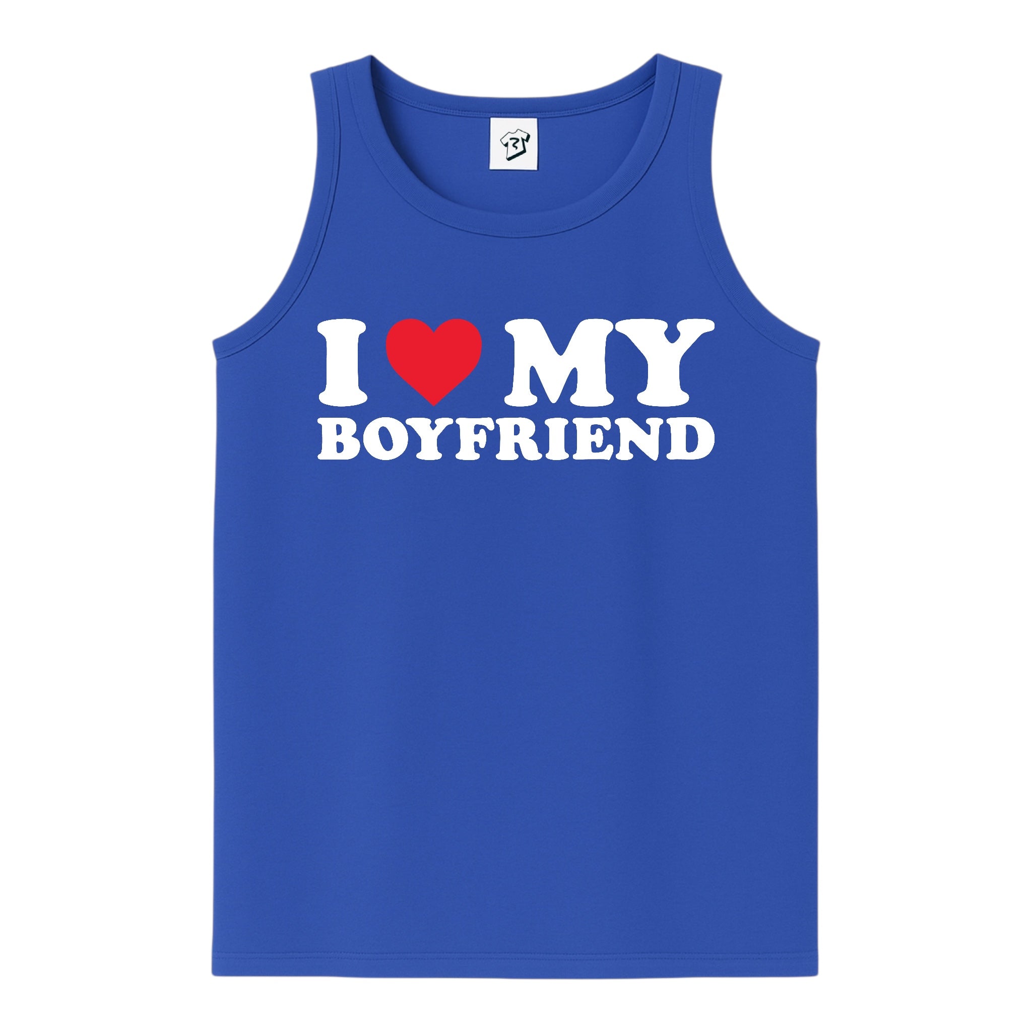Tees Club tank top I Love My Boyfriend - Tank Top Navy Size M detail