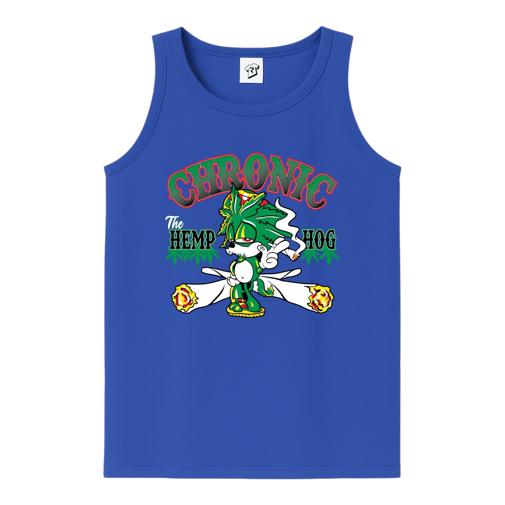 Tees Club tank top Chronic Hemp Dog - Tank Top Navy Size M detail
