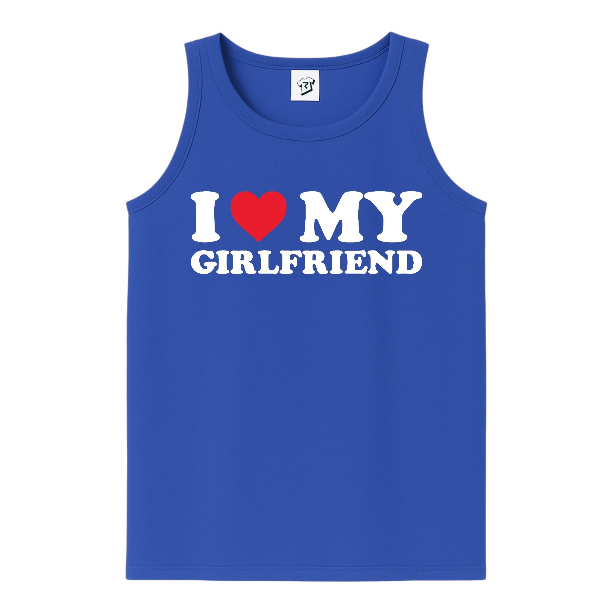Tees Club tank top I Love My Girlfriend - Tank Top Navy Size M detail