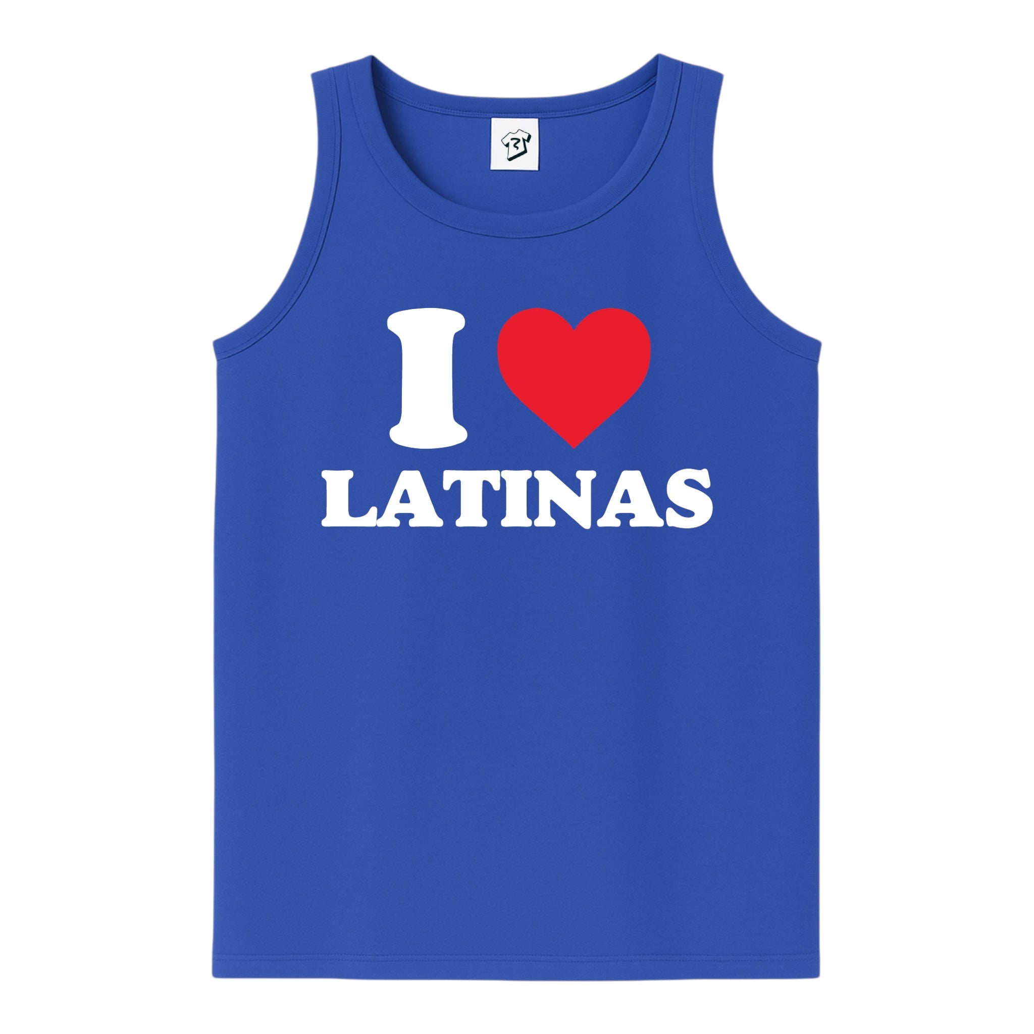Tees Club tank top I Love Latinas - Tank Top Navy Size M detail