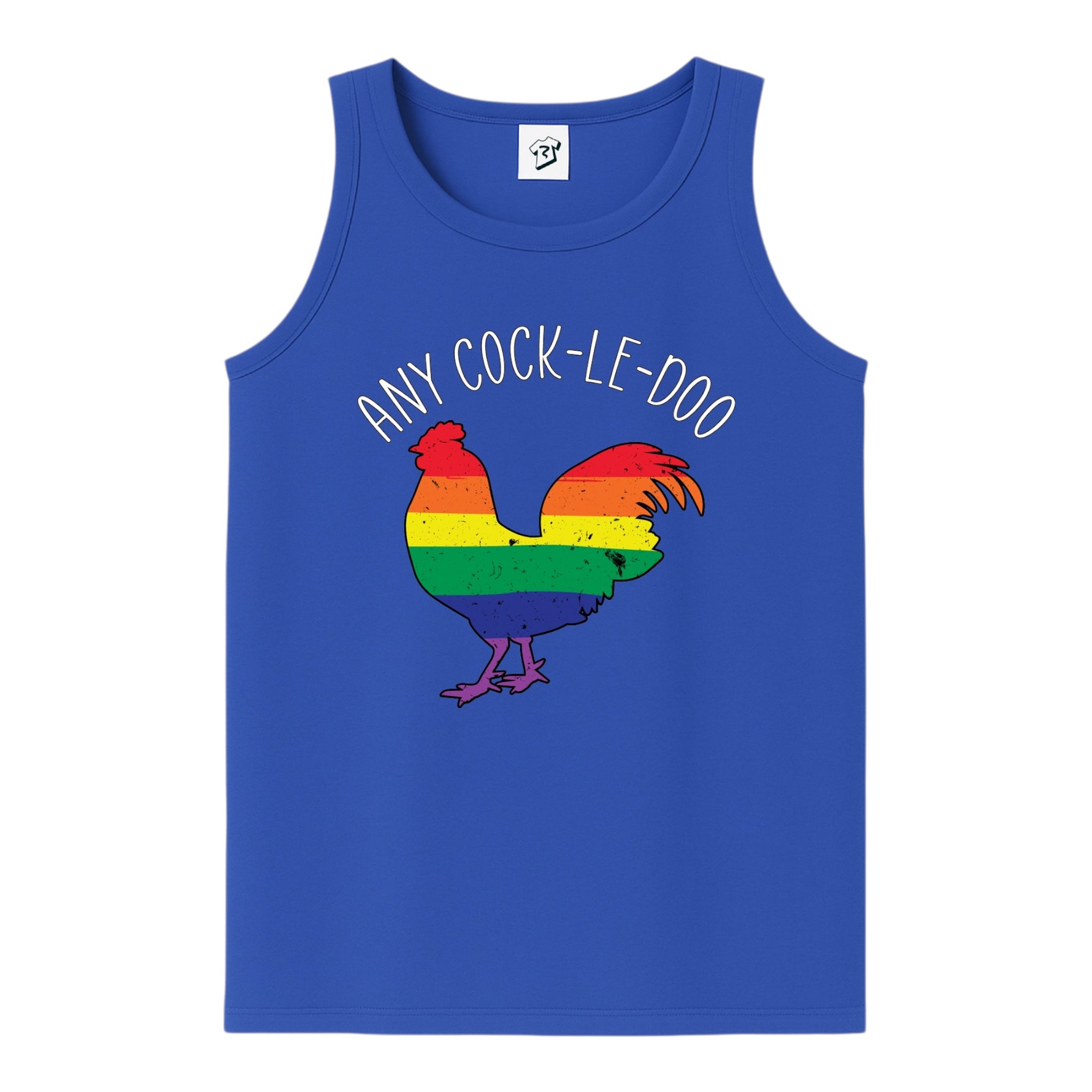 Tees Club tank top Any Cock I'll Do - Tank Top Navy Size L detail