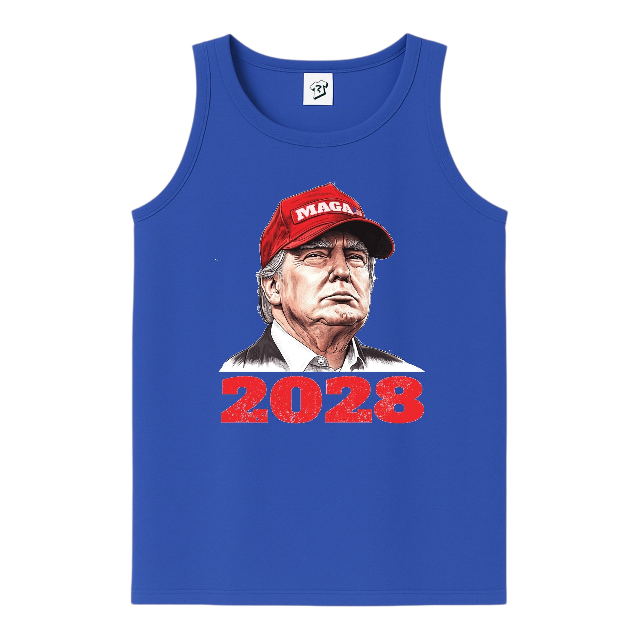 Tees Club tank top Trump 2028 - Tank Top Navy Size M detail
