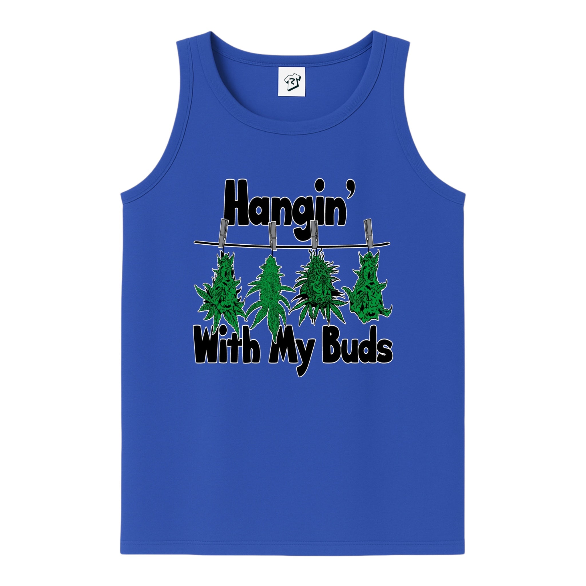 Tees Club tank top Hangin' With My Buds - Tank Top Navy Size M detail