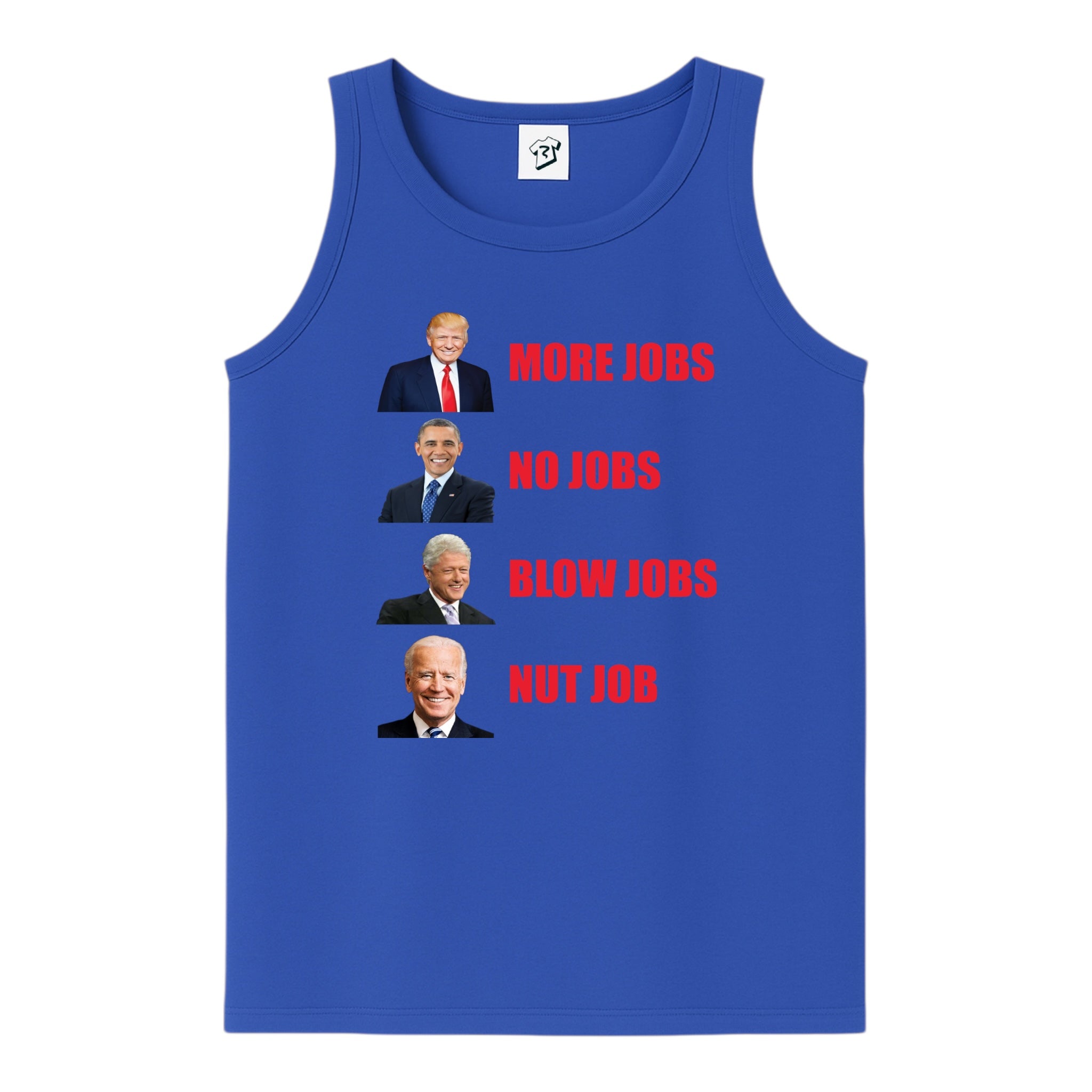 Tees Club tank top More Jobs No Jobs - Tank Top Navy Size M detail