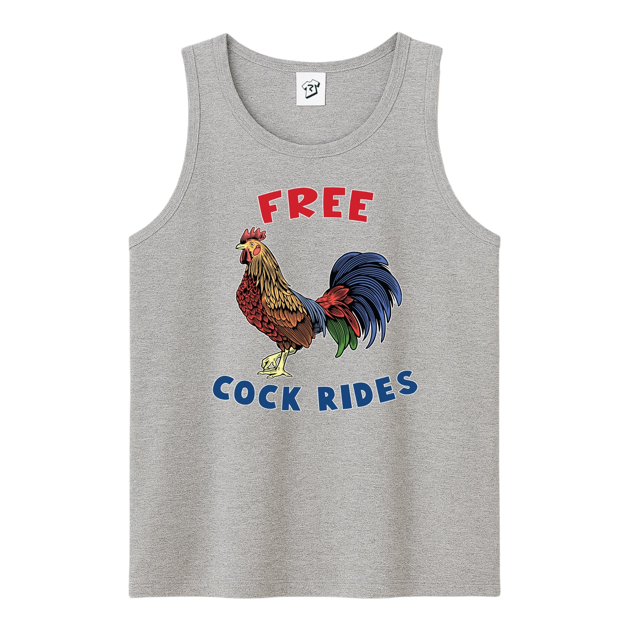 Tees Club tank top Free Cock Rides - Tank Top Navy Size M detail