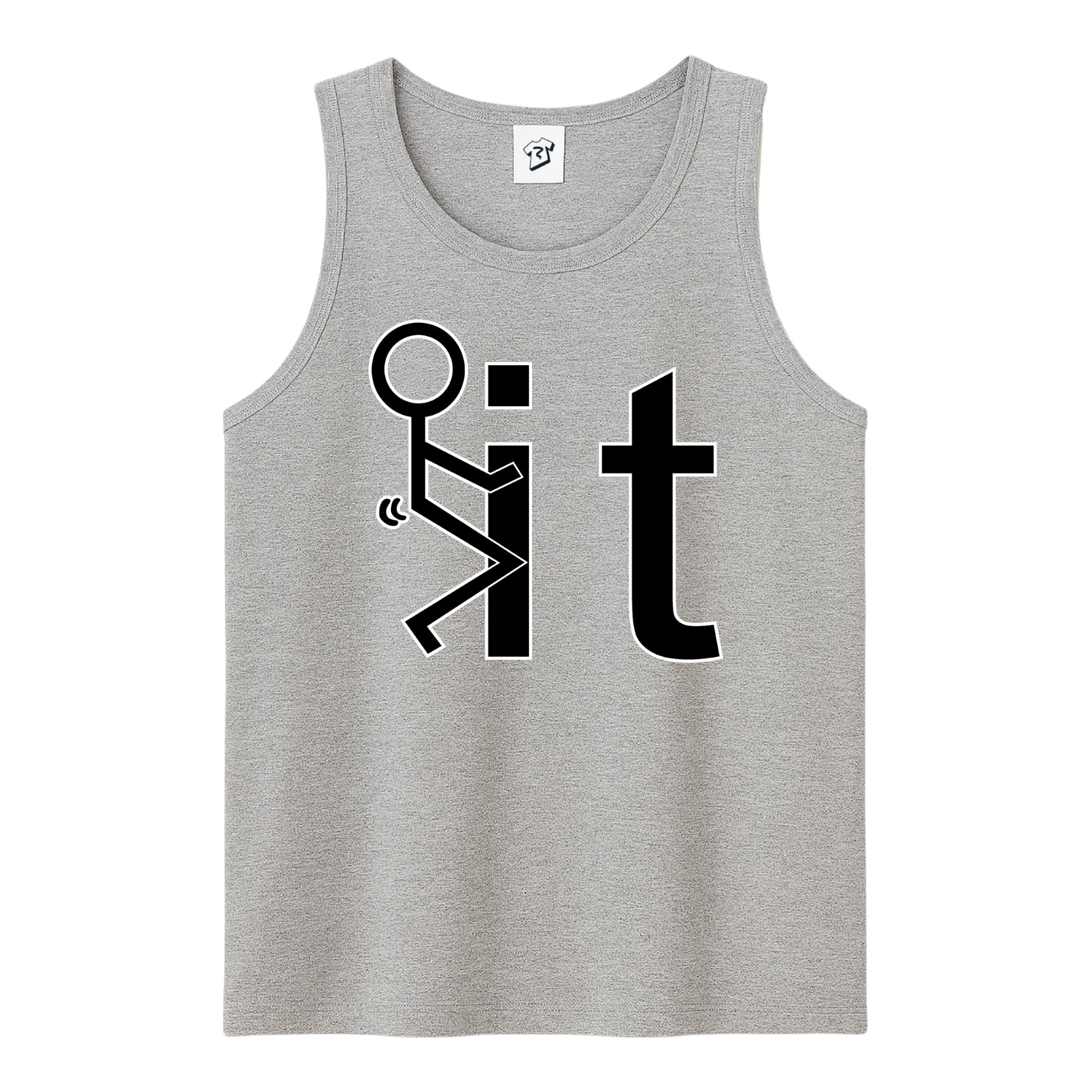 Tees Club tank top Fuck It - Tank Top Navy Size S front view