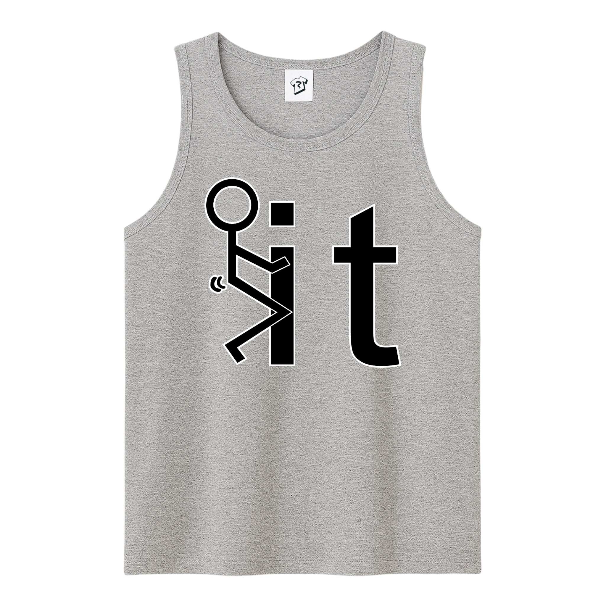 Tees Club tank top Fuck It - Tank Top Navy Size S front view