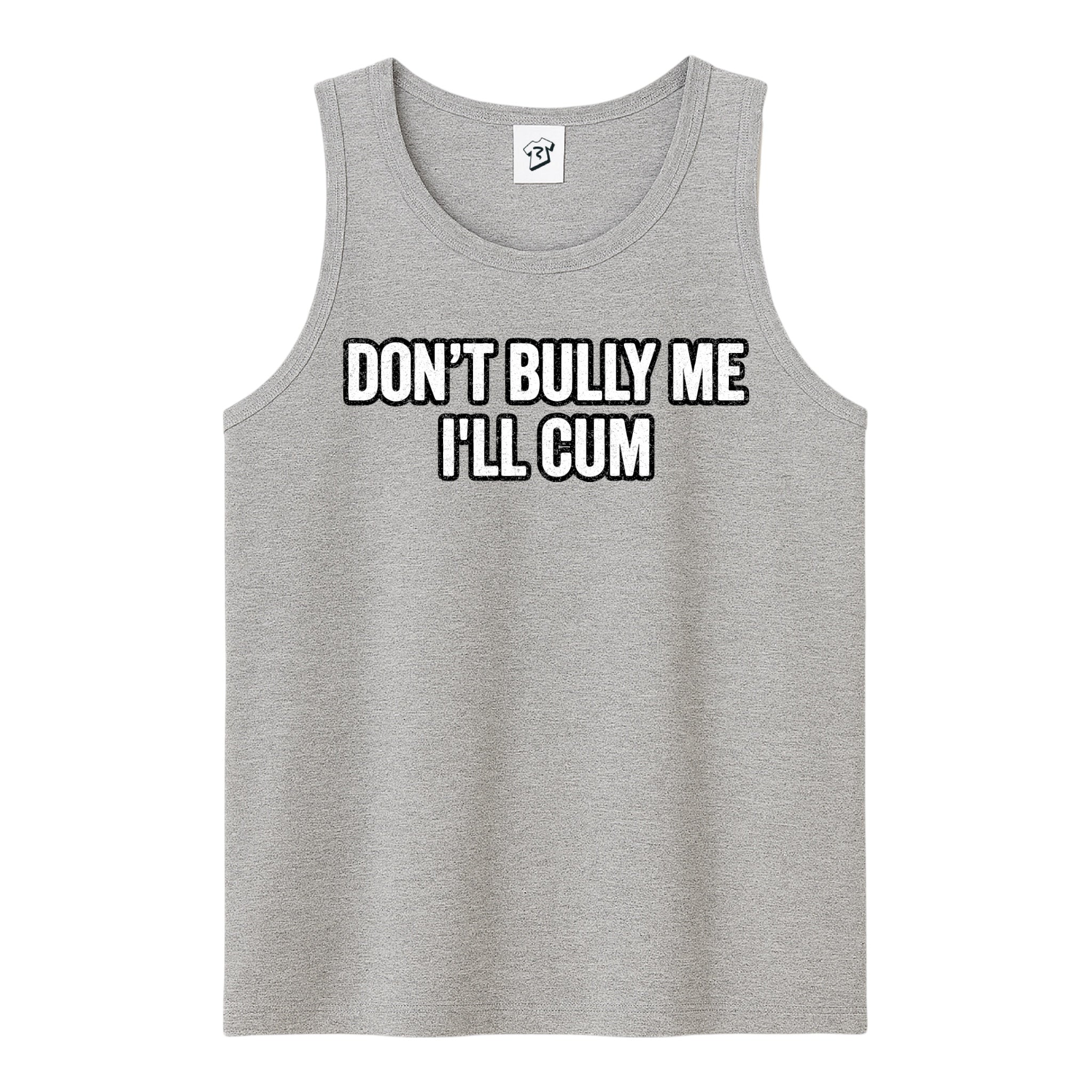 Tees Club tank top Don't Bully Me I'll Cum - Tank Top Navy Size M detail