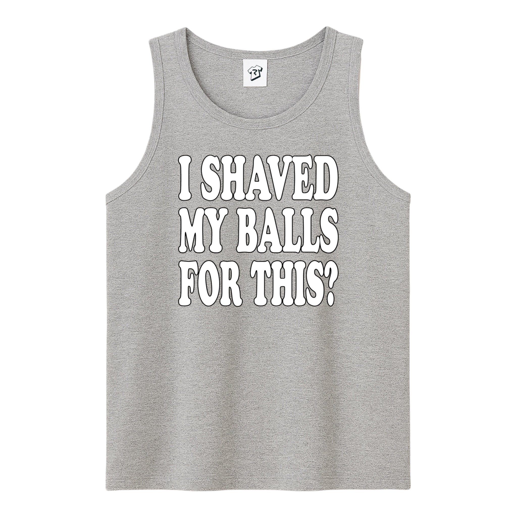 Tees Club tank top I Shaved My Balls for This? - Tank Top Navy Size M detail