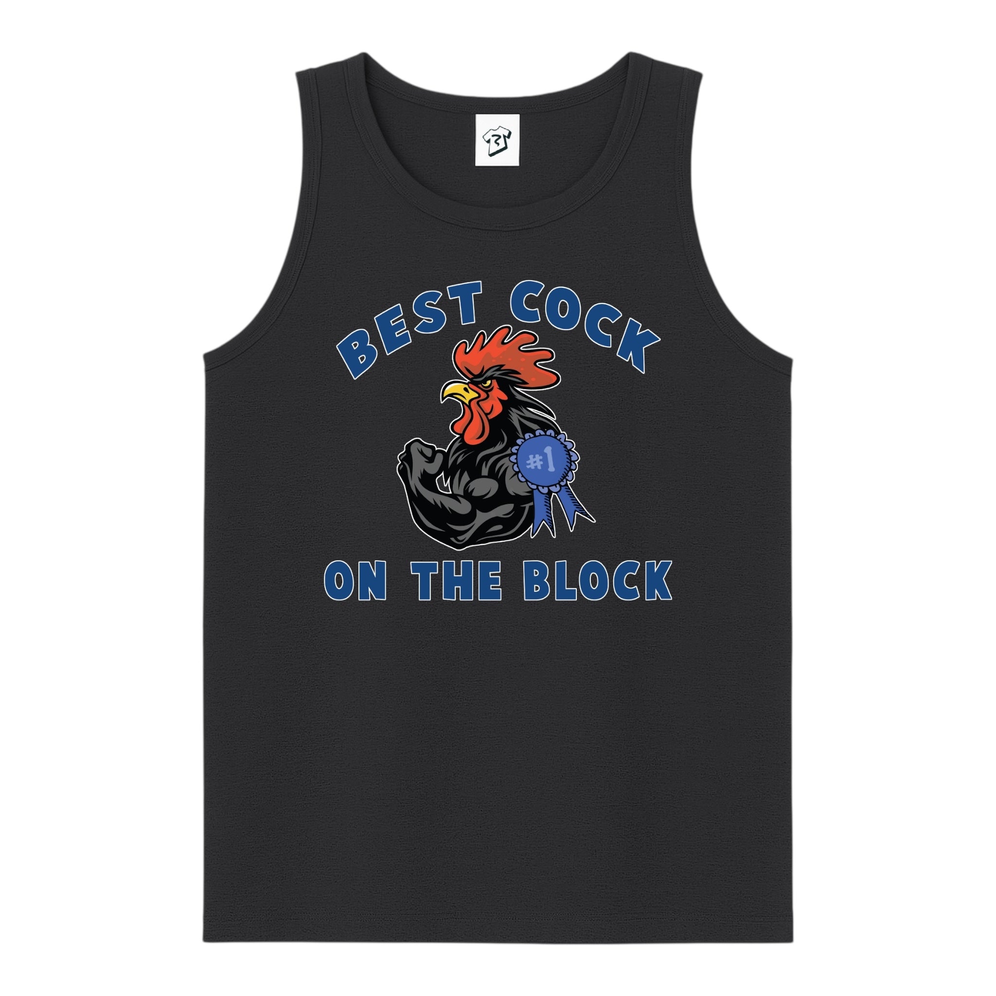 Tees Club tank top Best Cock On The Block - Tank Top Navy Size M detail