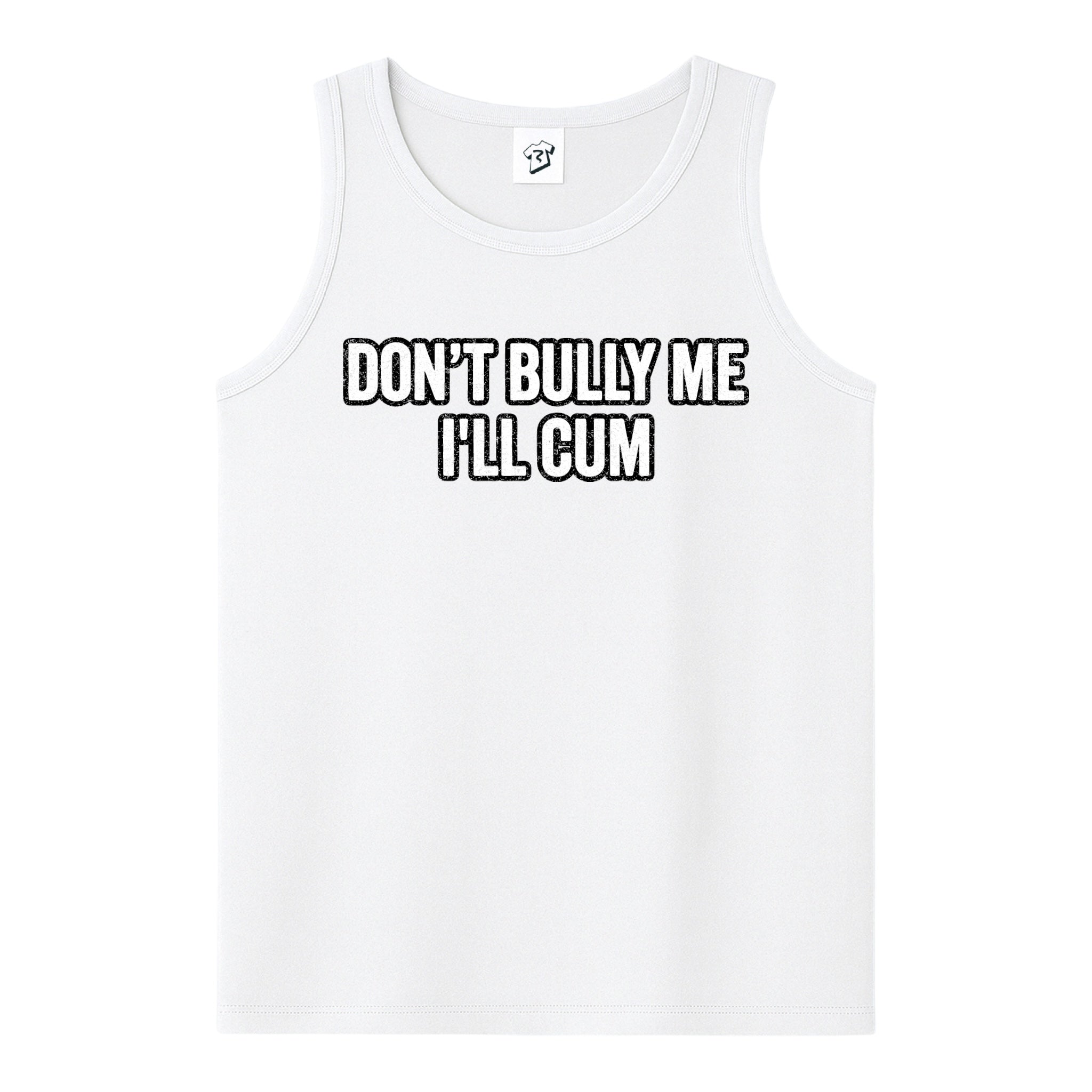 Tees Club tank top Don't Bully Me I'll Cum - Tank Top Navy Size L detail