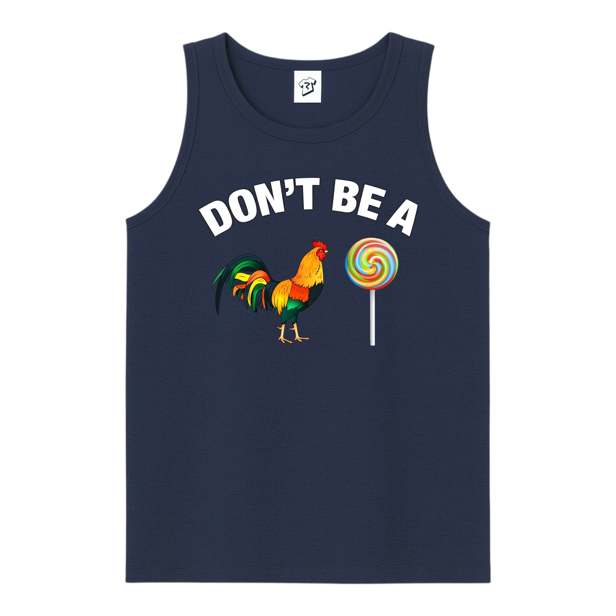Tees Club tank top Don't Be a Cock Sucker - Tank Top Navy Size S front view