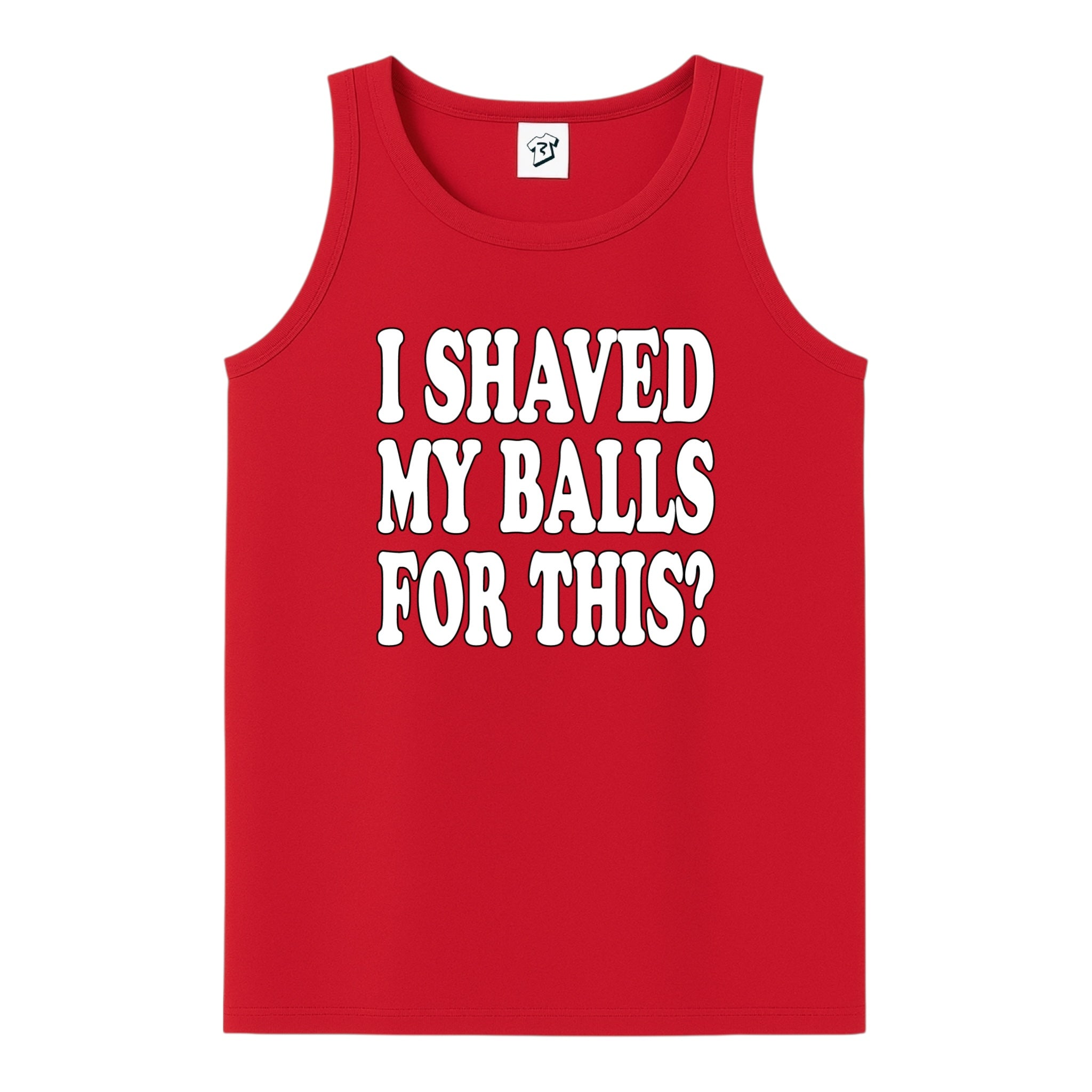 Tees Club tank top I Shaved My Balls for This? - Tank Top Navy Size L detail