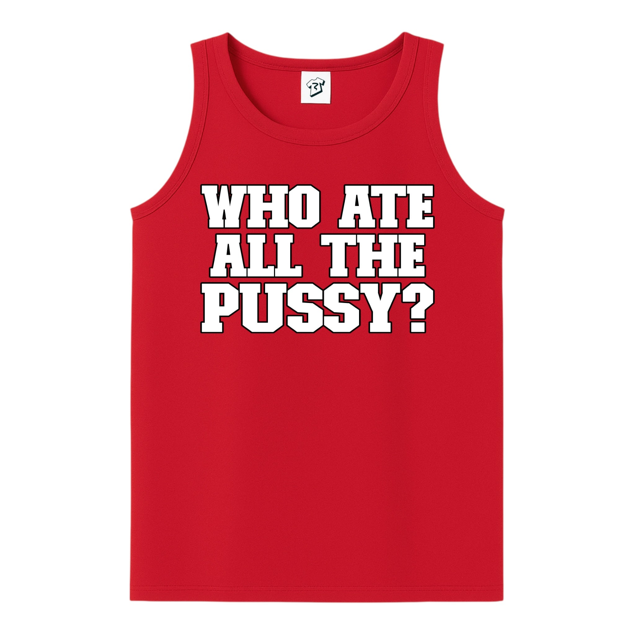 Tees Club tank top Who Ate All The Pussy? - Tank Top Navy Size L detail