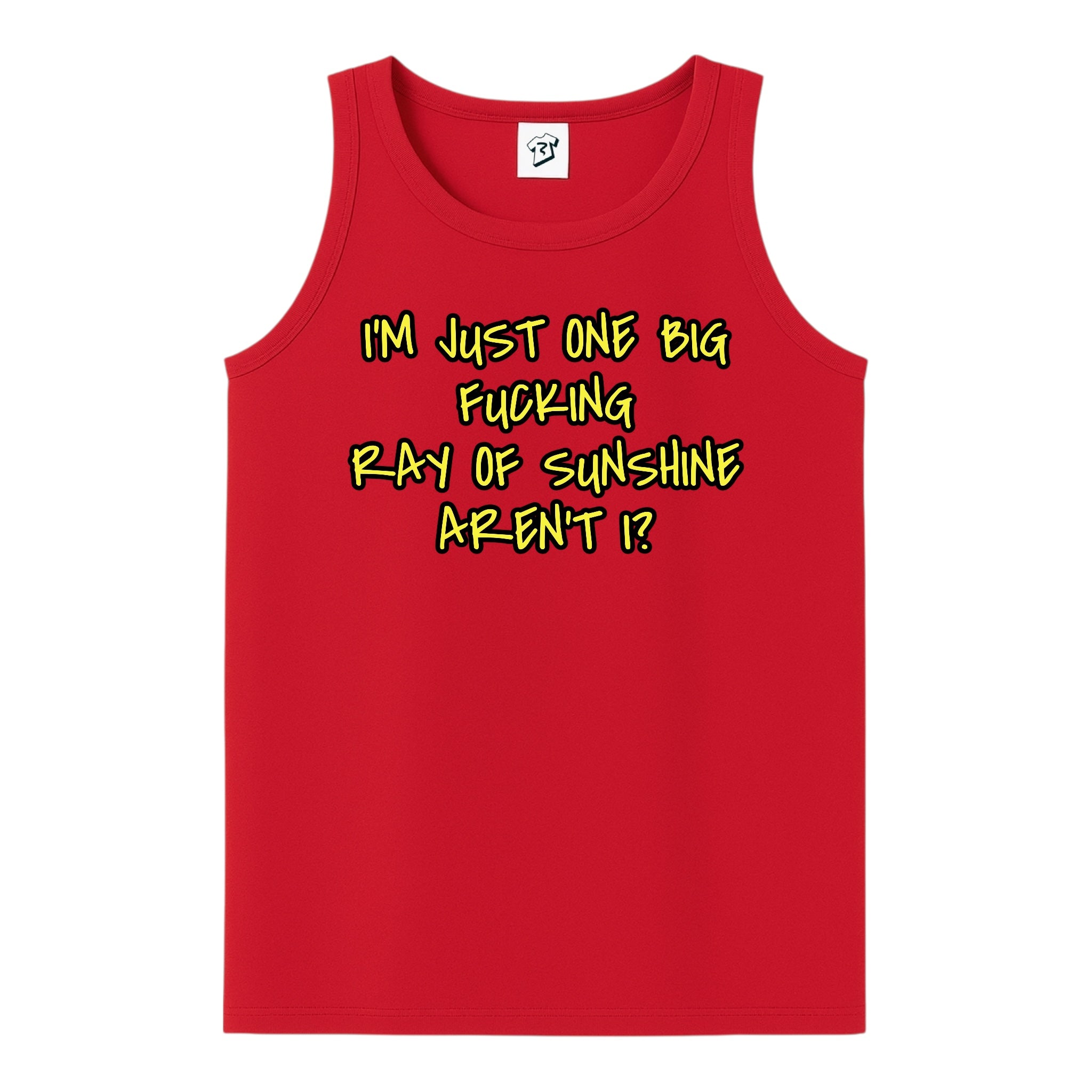 Tees Club tank top I'm Just One Big Fucking Ray of Sunshine - Tank Top Navy Size M detail