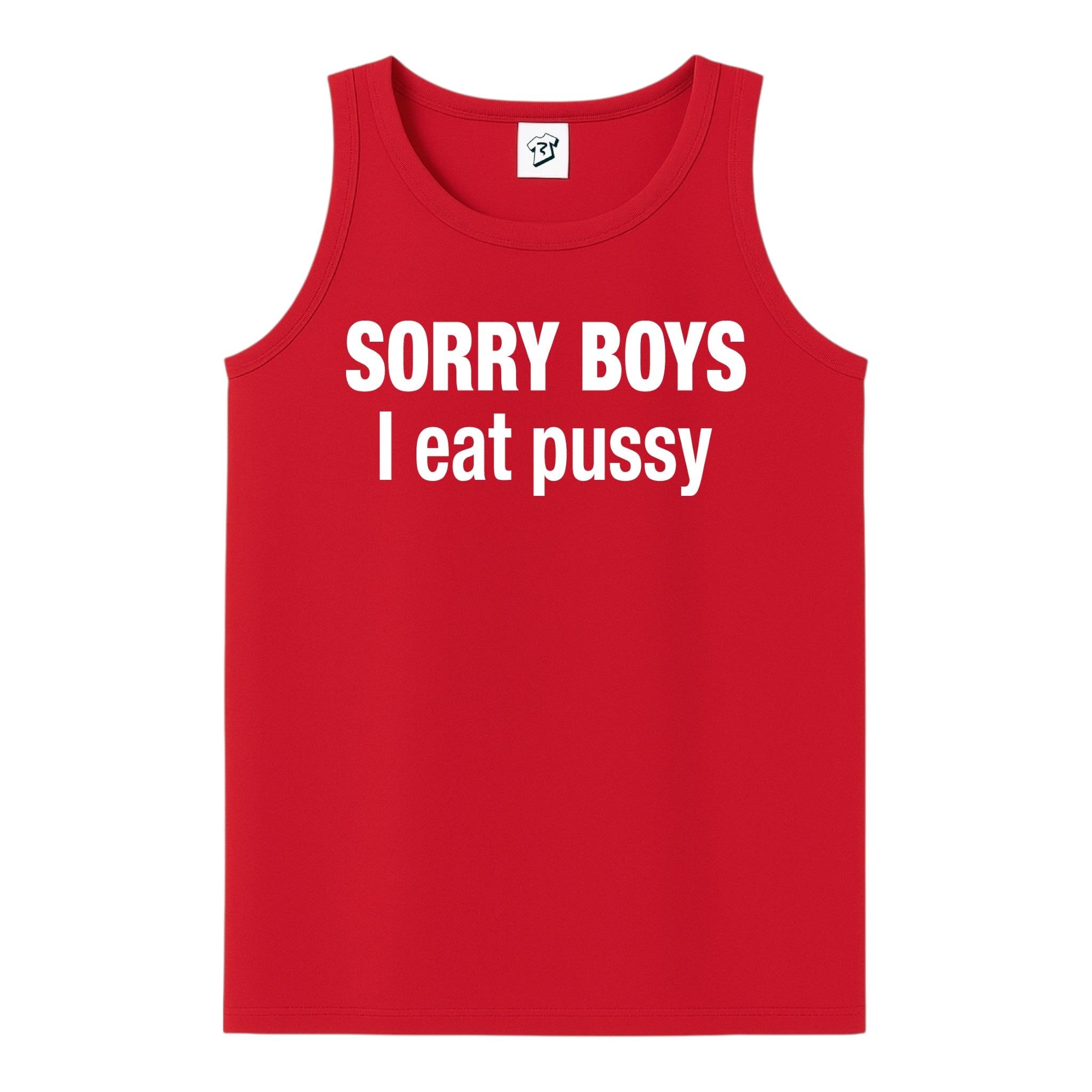 Tees Club tank top Sorry Boys I Eat Pussy - Tank Top Navy Size L detail