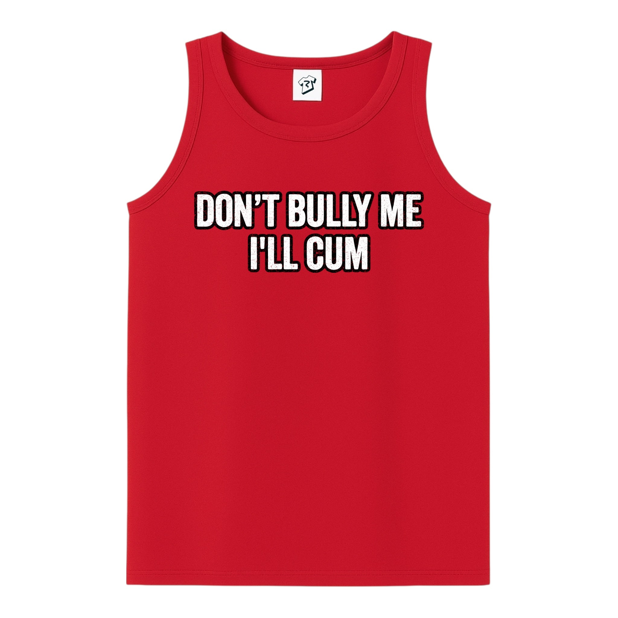 Tees Club tank top Don't Bully Me I'll Cum - Tank Top Navy Size L detail