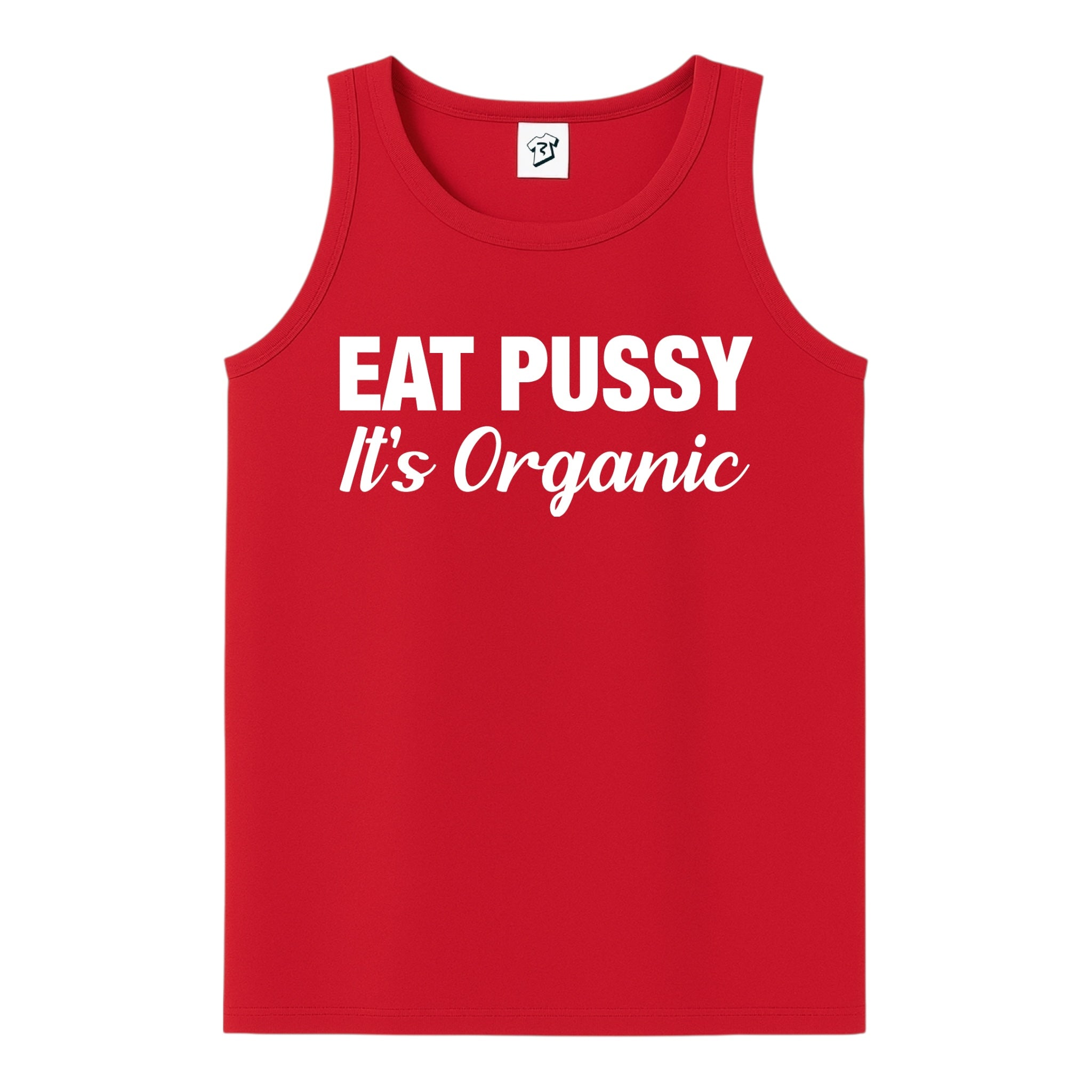 Tees Club tank top Eat Pussy It's Organic - Tank Top Navy Size L detail