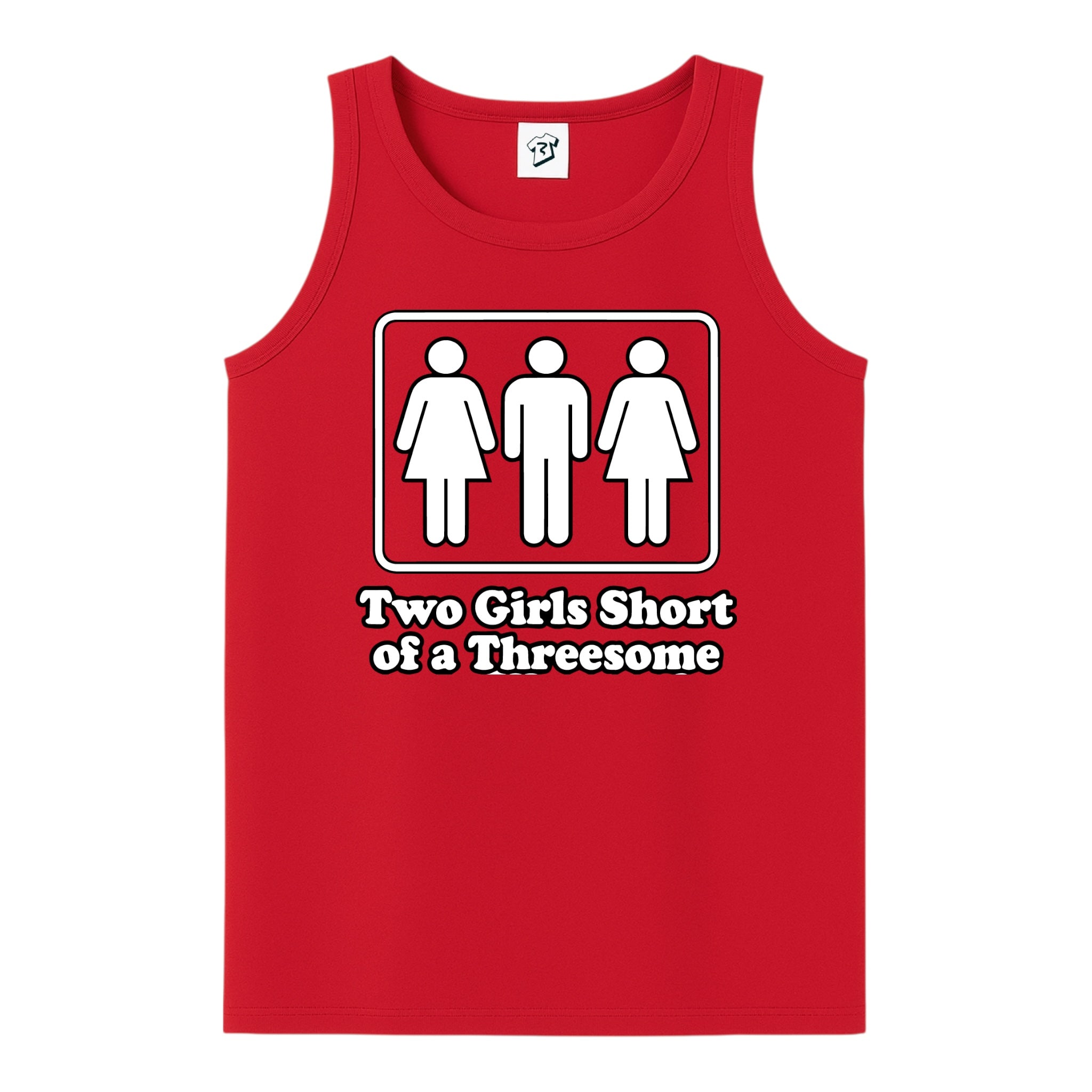 Tees Club tank top Two Girls Short of a Threesome - Tank Top Navy Size L detail