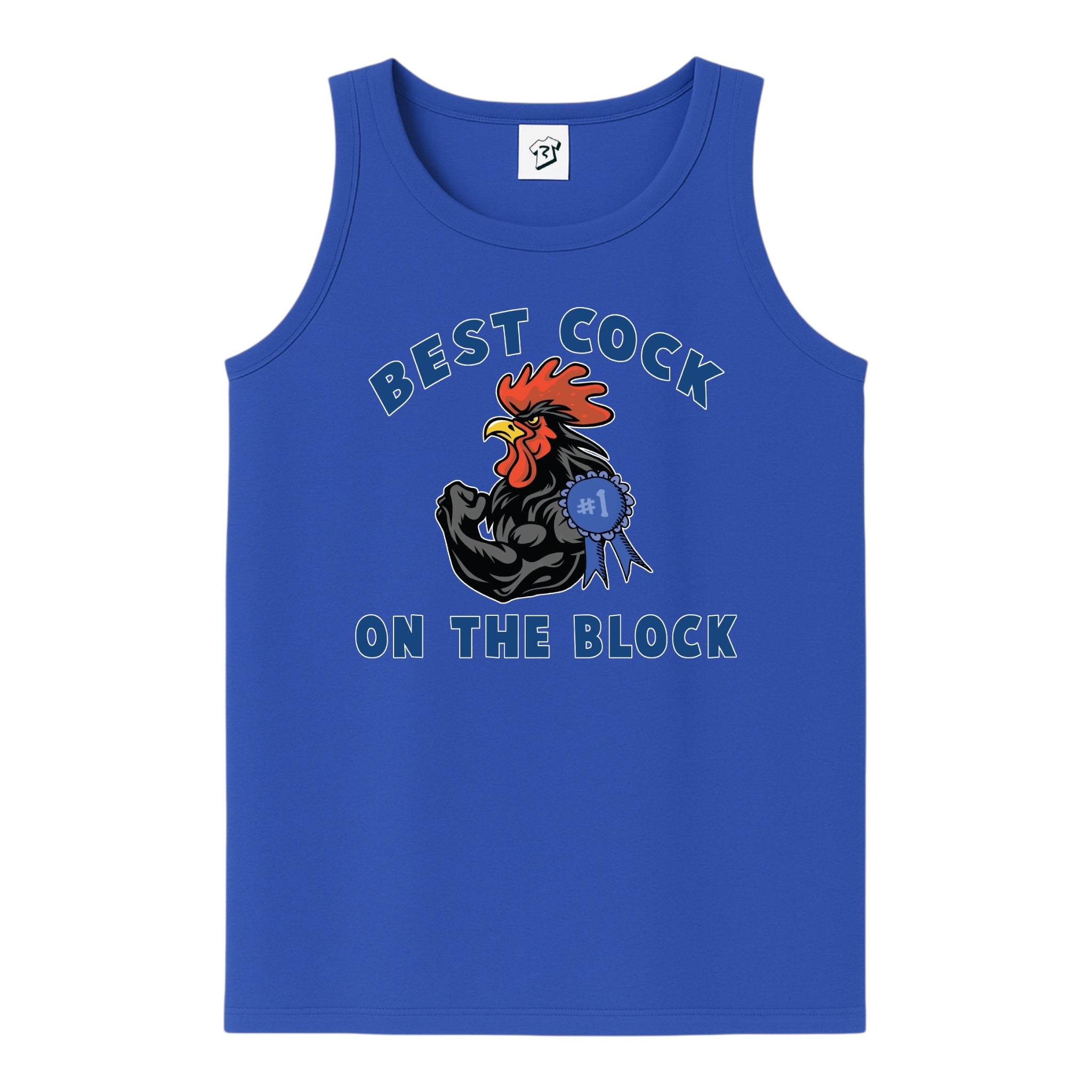 Tees Club tank top Best Cock On The Block - Tank Top Navy Size L detail