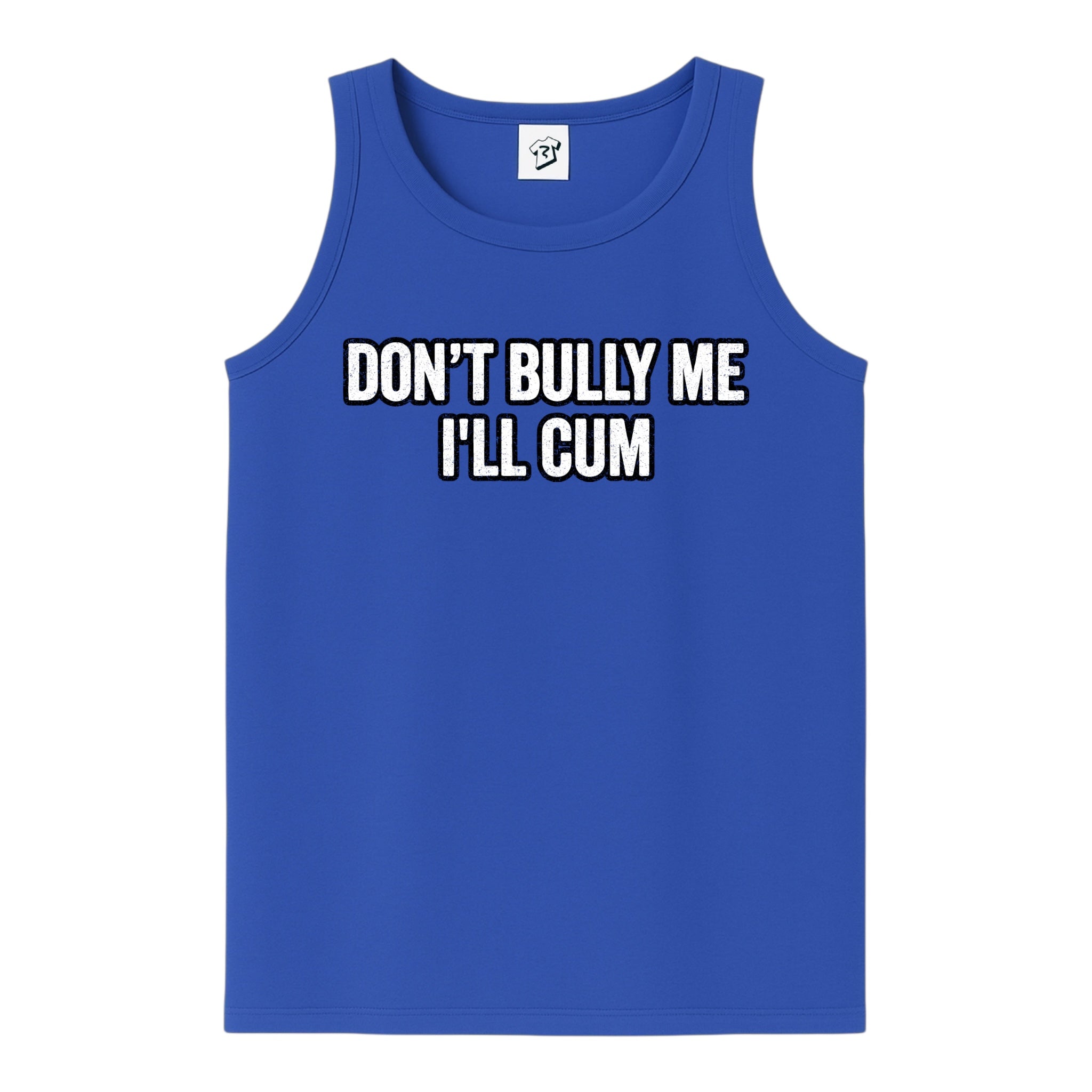 Tees Club tank top Don't Bully Me I'll Cum - Tank Top Navy Size M detail