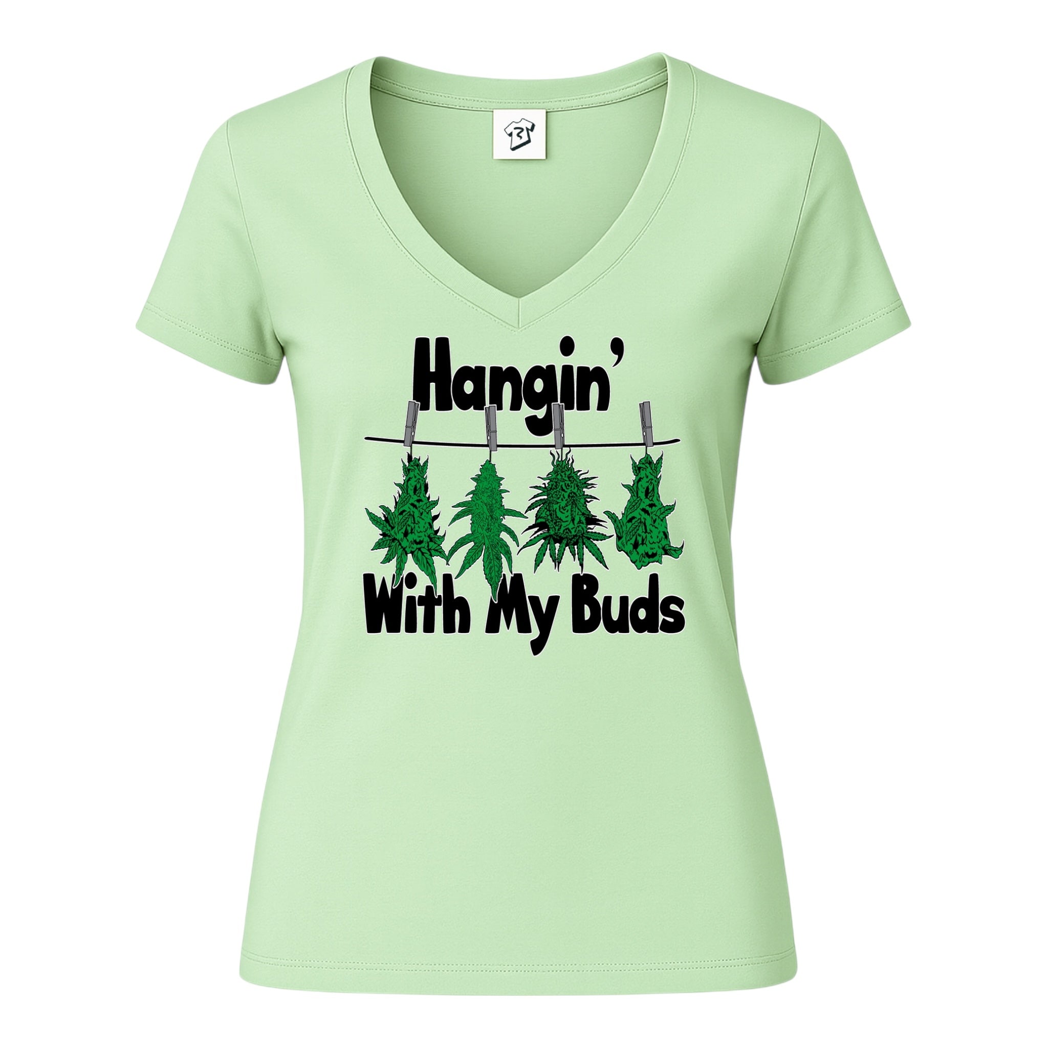 Hangin' With My Buds - V-Neck Tee