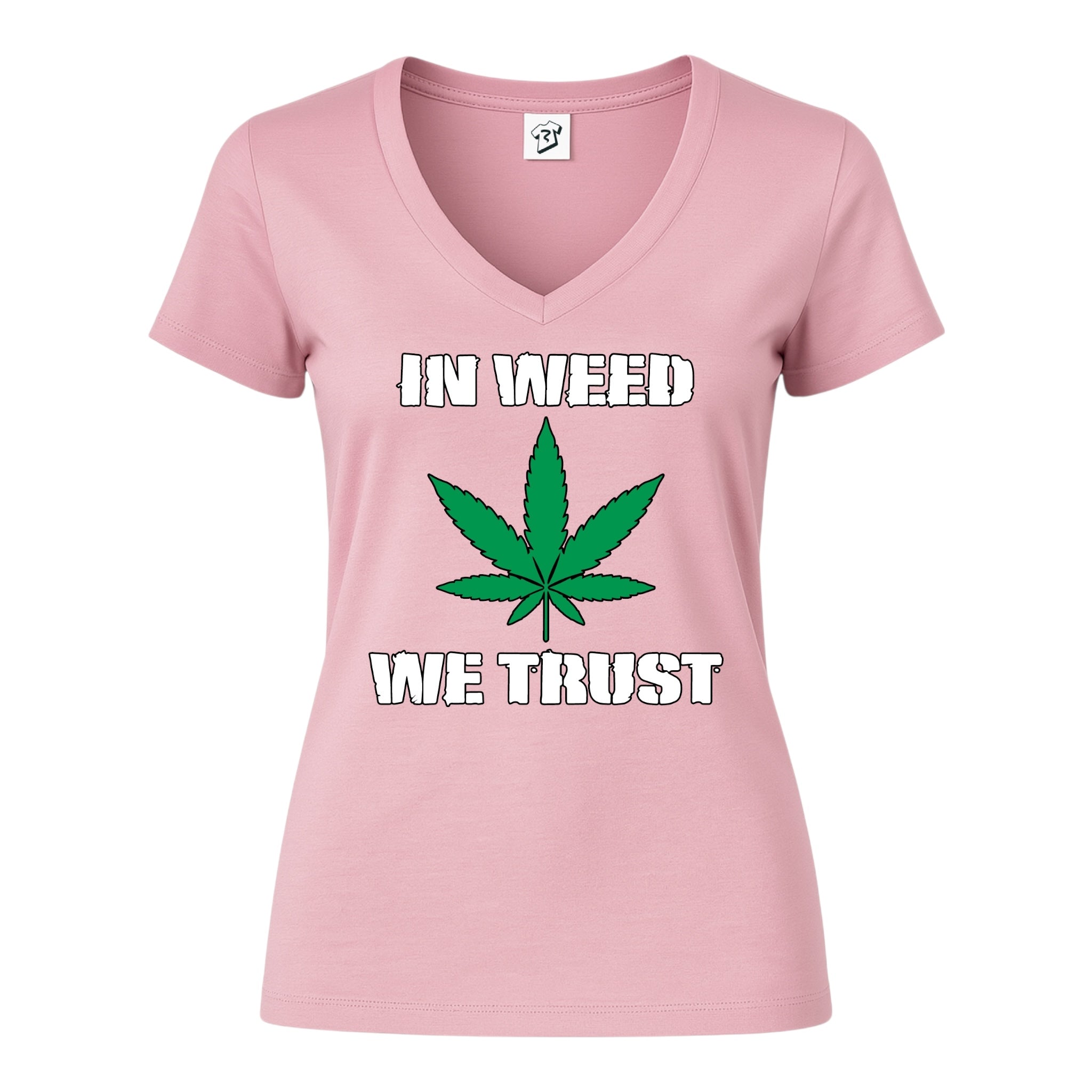 In Weed We Trust - V-Neck Tee