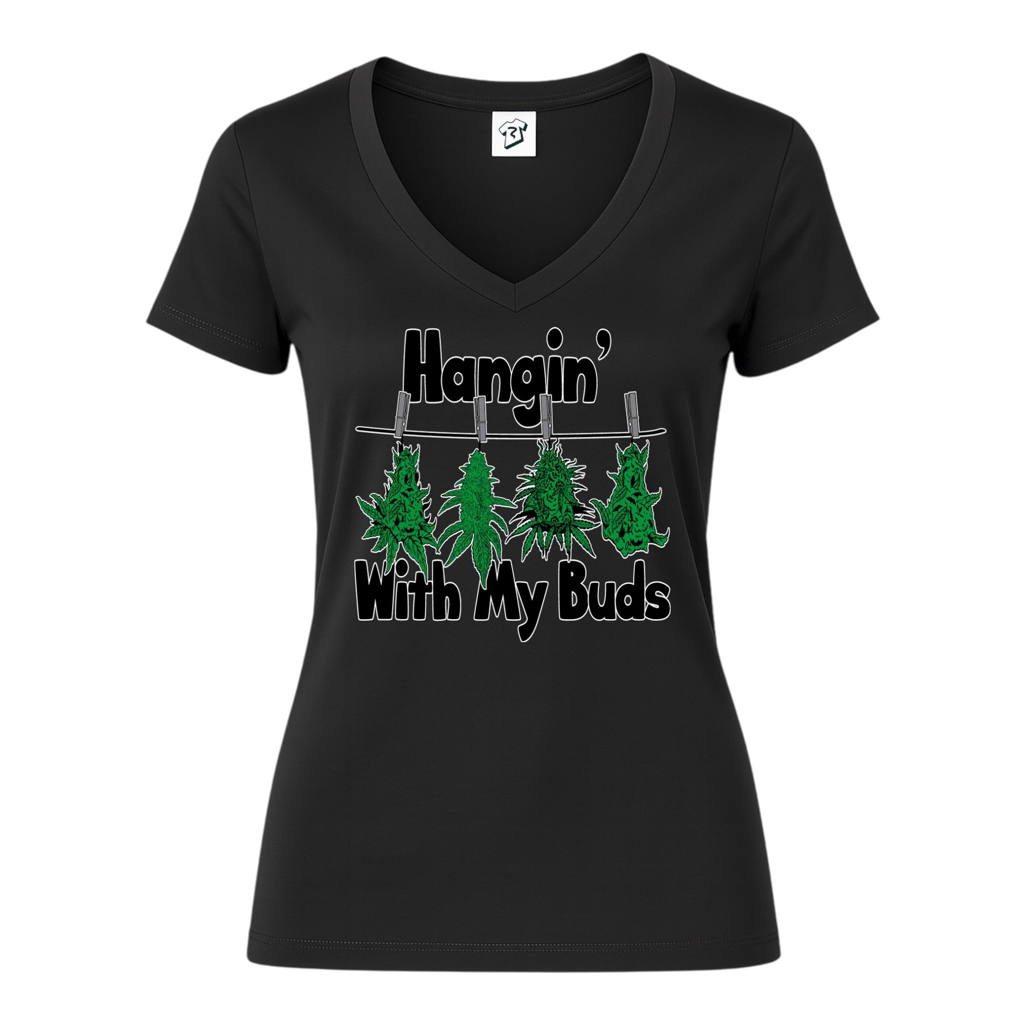 Hangin' With My Buds - V-Neck Tee