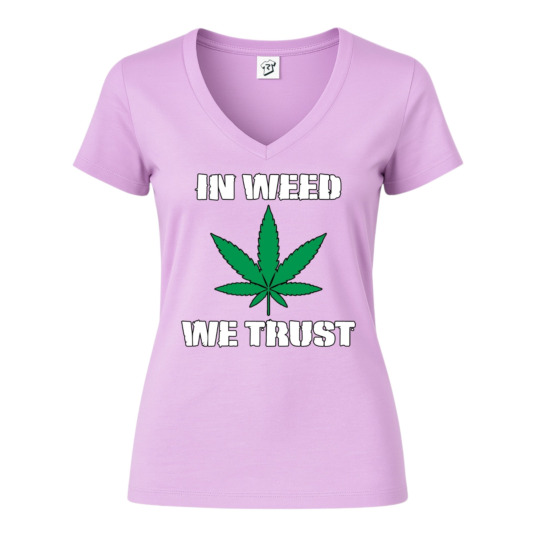 In Weed We Trust - V-Neck Tee