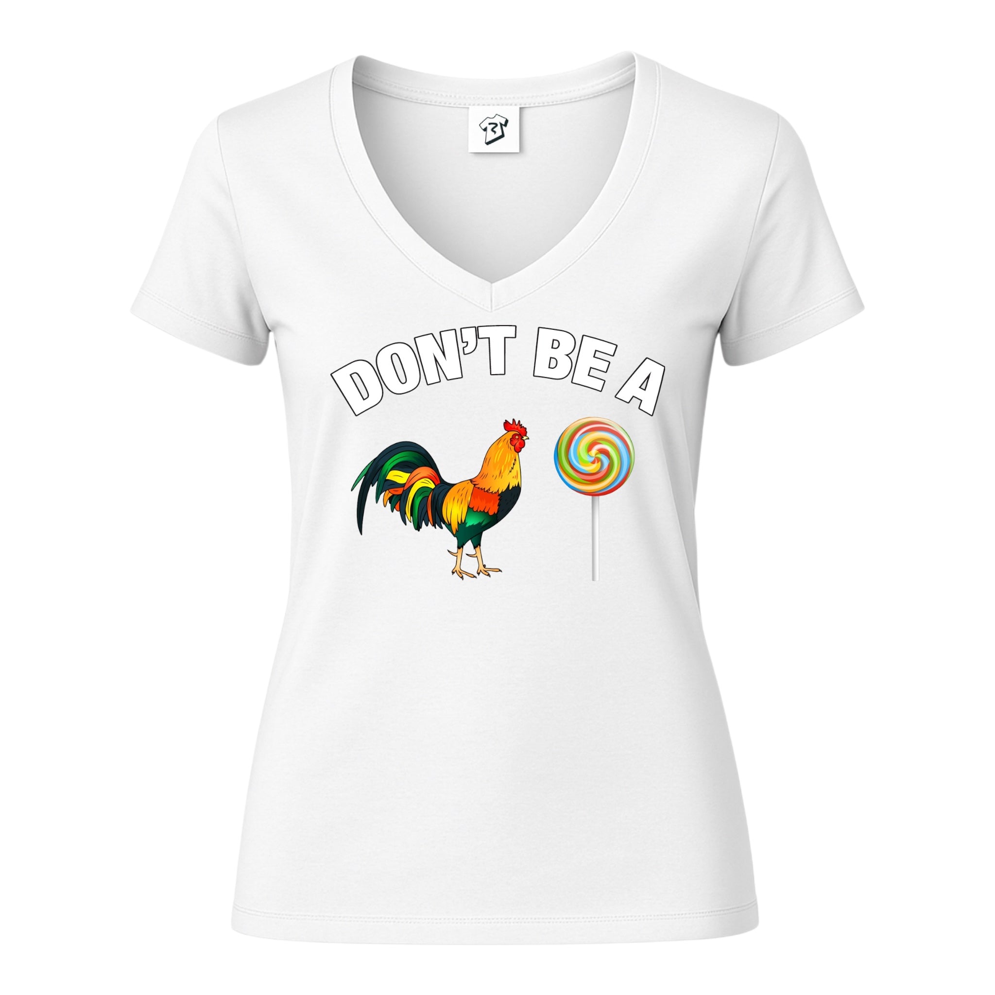 Tees Club v-neck t-shirt Don't Be a Cock Sucker - V-Neck Tee Black Size M detail