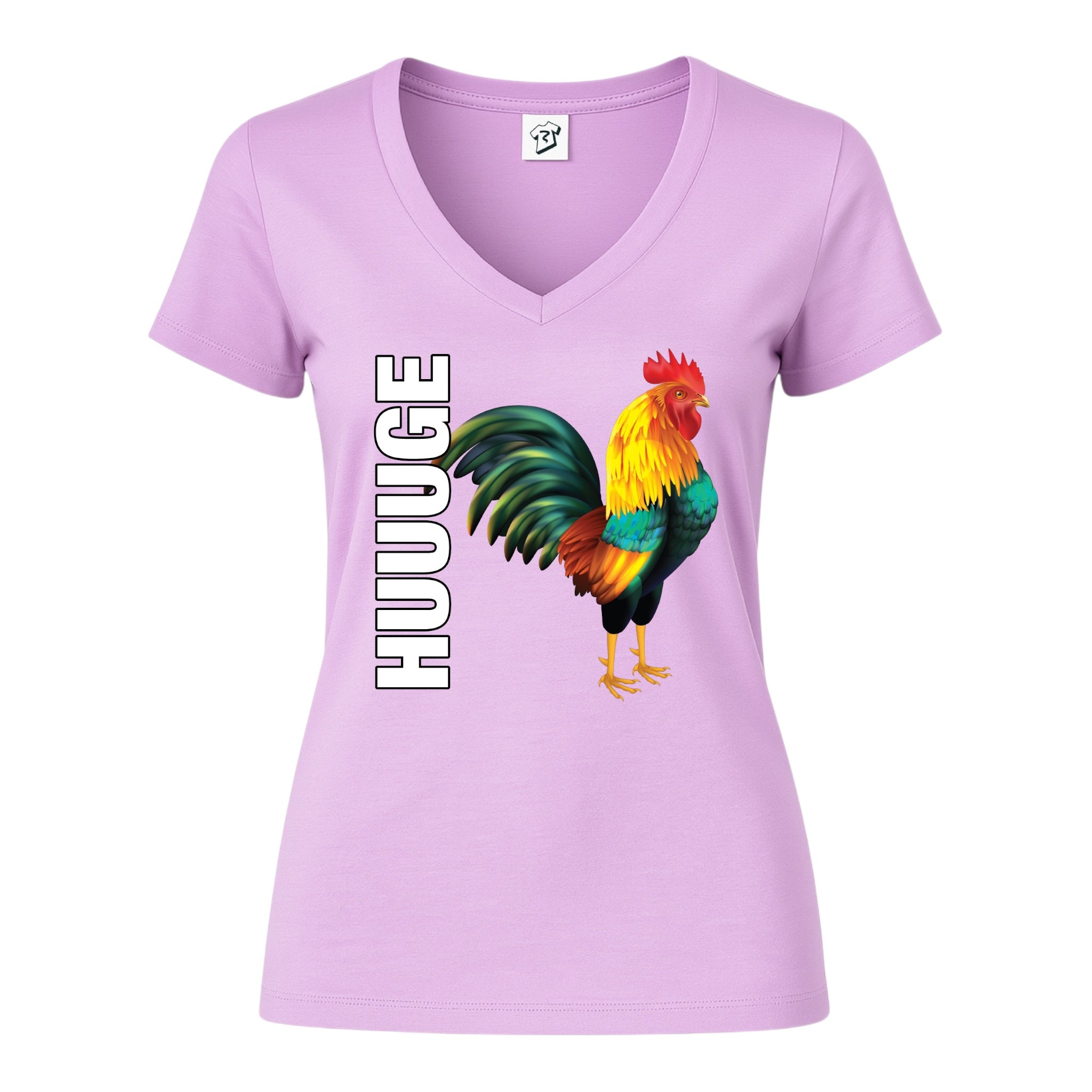 Tees Club v-neck t-shirt Huge Cock - V-Neck Tee Black Size S detail